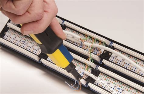 electrical work box management punchdown|110 punch down wiring.